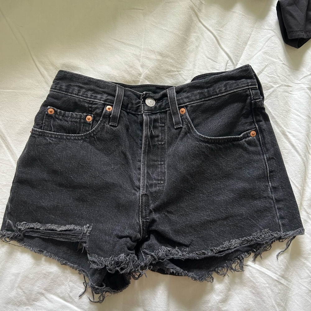 Levi's Black Jean Shorts for Women